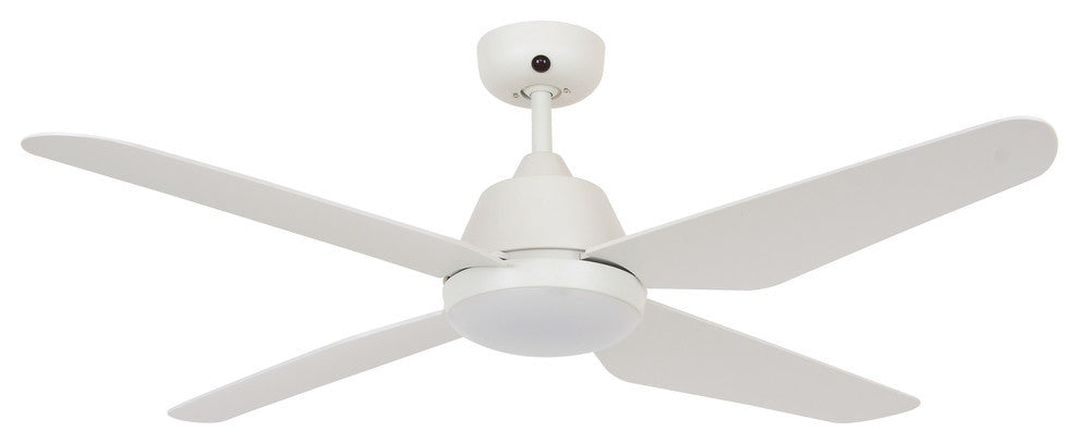 Lucci Air Aria 132-cm LED Light with Remote Ceiling Fan, White