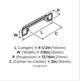 Amerock Rochdale Cabinet Cup Pull, Graphite, 3" Center-to-Center