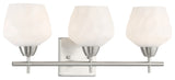 Minka Lavery Camrin 3-Light Bathroom Vanity, Brushed Nickel