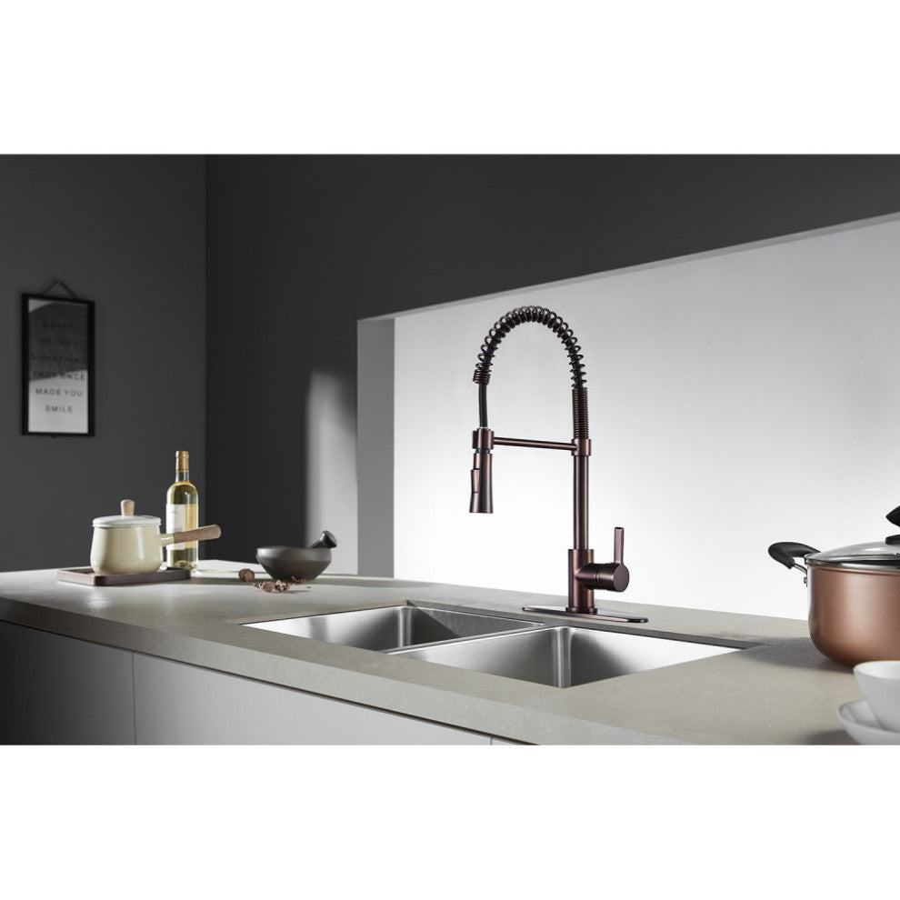 LS8675CTL Continental Single-Handle Pre-Rinse Kitchen Faucet, Oil Rubbed Bronze