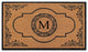 Abrilina Heavy Weight Outdoor Entryway Monogrammed Double Doormat 36"X72", M