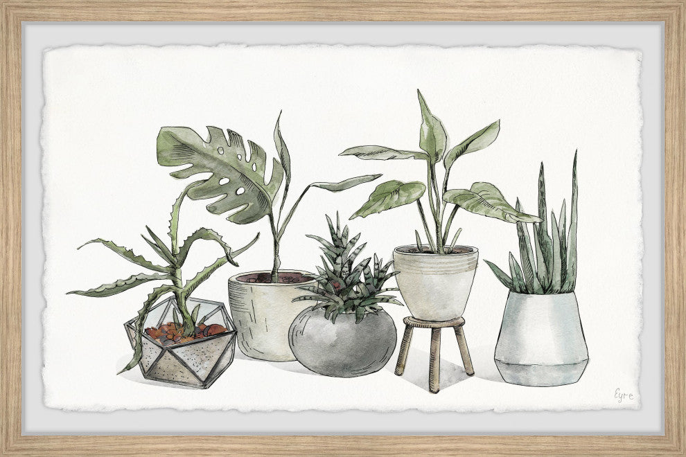 "Dazzling Foliage" Framed Painting Print, 12x8