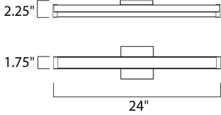 Maxim 52002 Spec 24"W LED Bath Bar - Compliant - Bronze