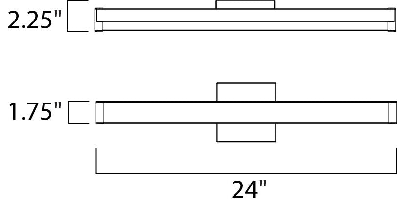 Maxim 52002 Spec 24"W LED Bath Bar - Compliant - Bronze