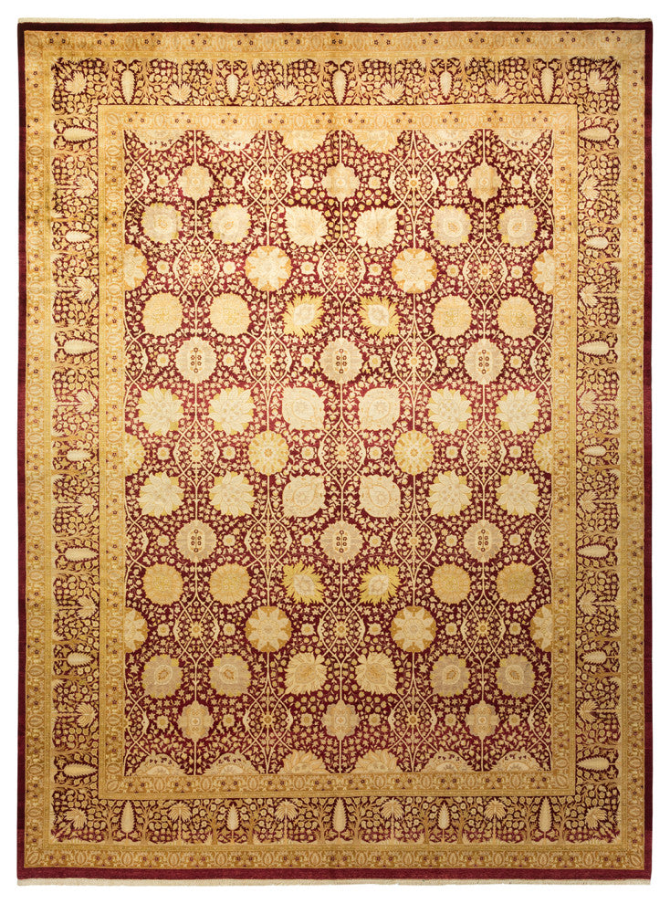 Mogul, One-of-a-Kind Hand-Knotted Area Rug Red, 9'3"x12'6"