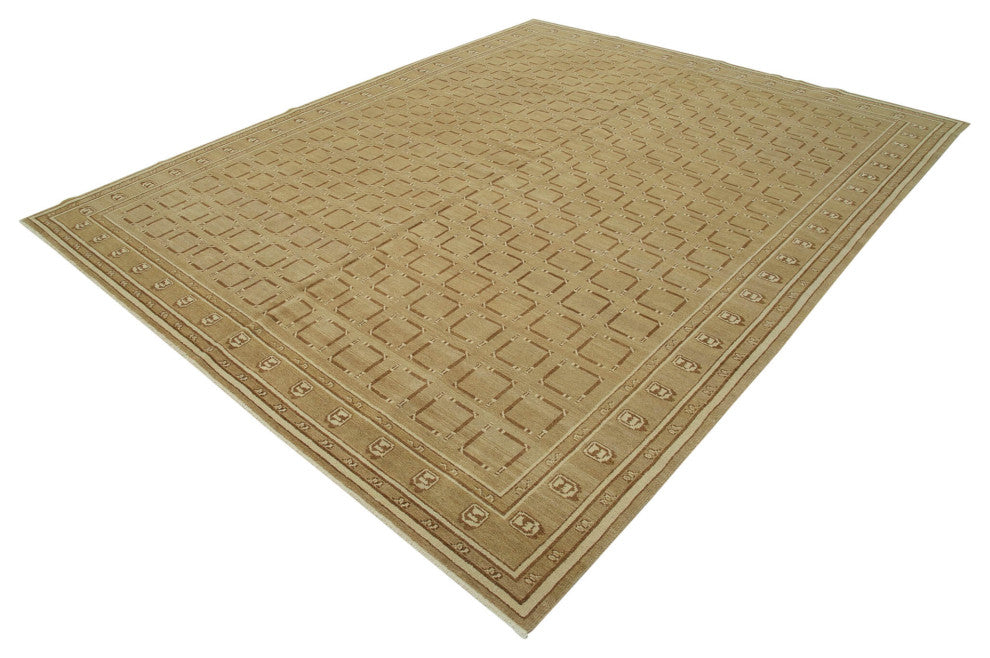 Rug N Carpet - Handwoven Oriental 8' 2" x 10' 0" Decorative Oushak Area Rug