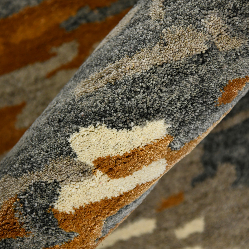 Abstract Glencoe Area Rug, Orange, 5' x 8', Abstract
