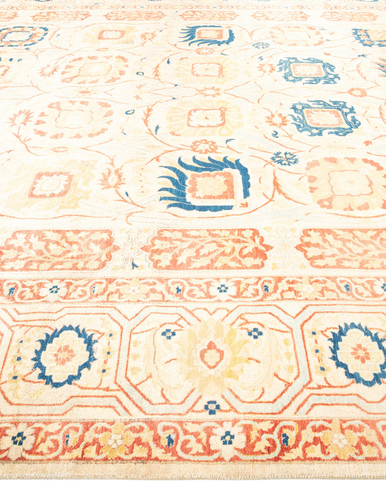 Delaney, One-of-a-Kind Hand-Knotted Area Rug Ivory, 8'2"x10'3"
