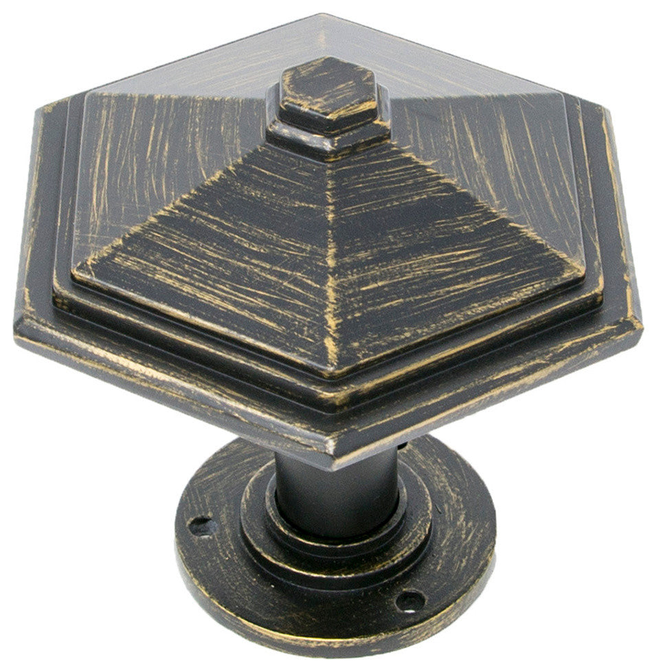 Urbanest Esagono Metal Drapery Medallion Holdback, Burnt Gold