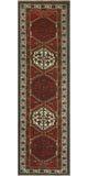 Fine Vintage Distressed Cadi Red/Ivory Runner, 3'2x10'10