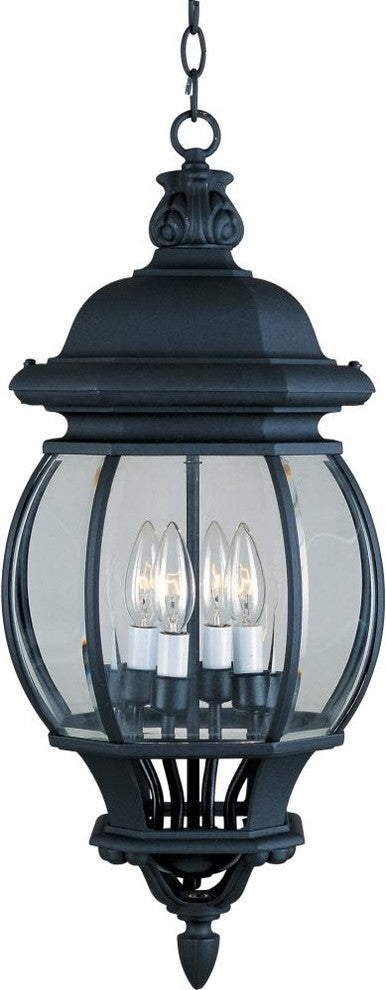 Maxim Crown Hill 4-Light Outdoor Hanging Lantern Black - 1039BK