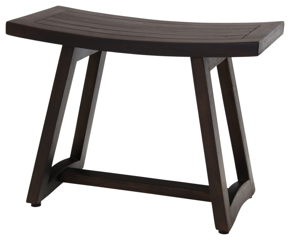 Patented 24" Asia Buru Mocha-Shield Teak Shower Bench
