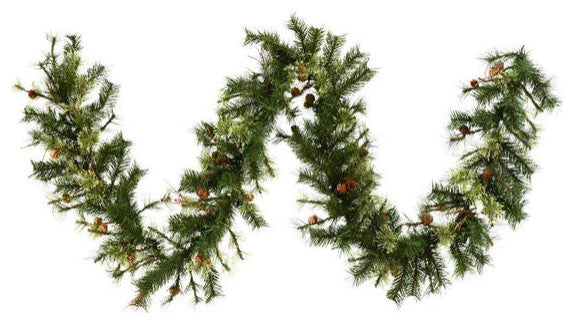 Vickerman A801712 9' Mixed Country Pine Artificial Christmas Garland Unlit