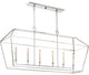 Quoizel AVY654PK Six Light Island Chandelier Aviary Polished Nickel