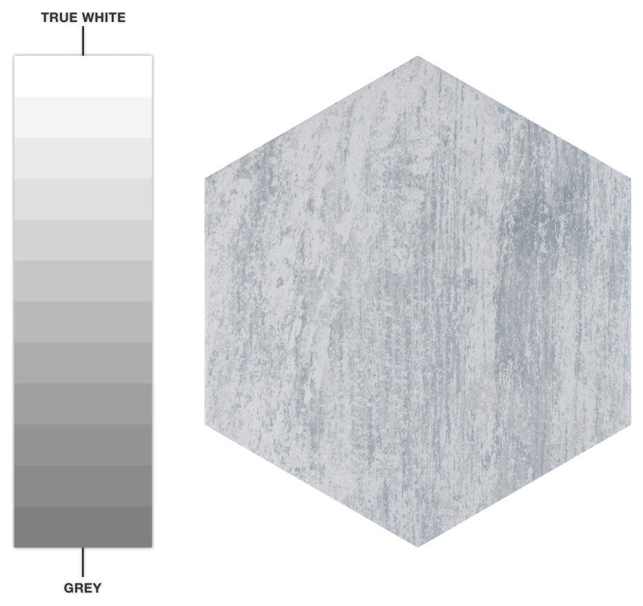 Cassis Hex White Porcelain Floor and Wall Tile