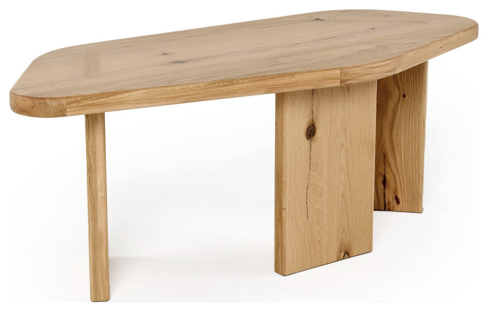 Modrest Jack Natural Wood Coffee Table Set