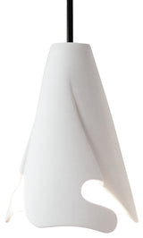 Flora Mini Pendant, Bisque