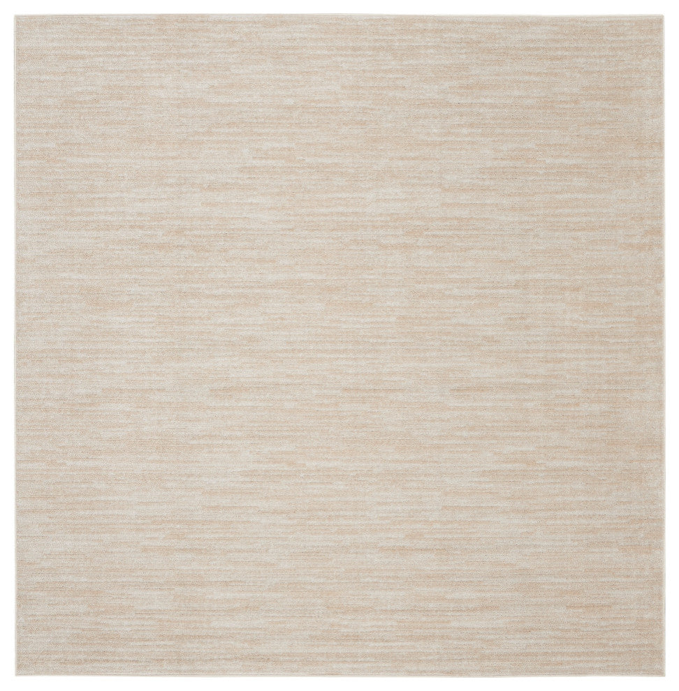 Nourison Essentials 9' x Square Ivory Beige Outdoor Area Rug