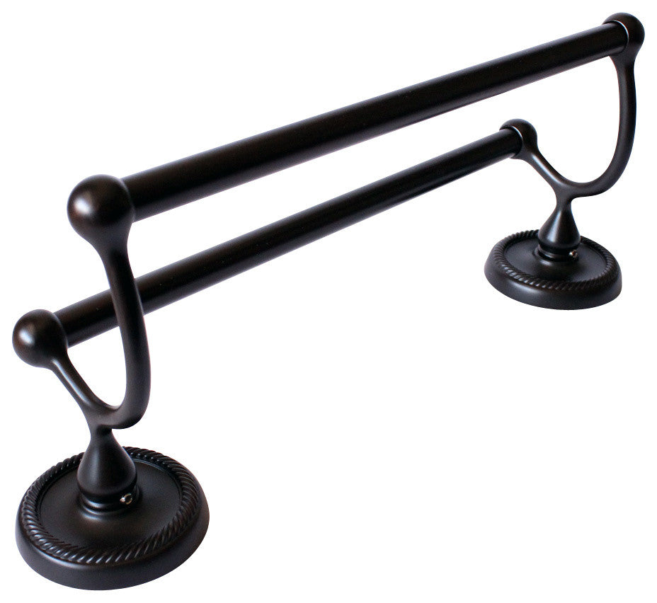 Riverside 24" Double Towel Bar, Oil Rubbed Bronze