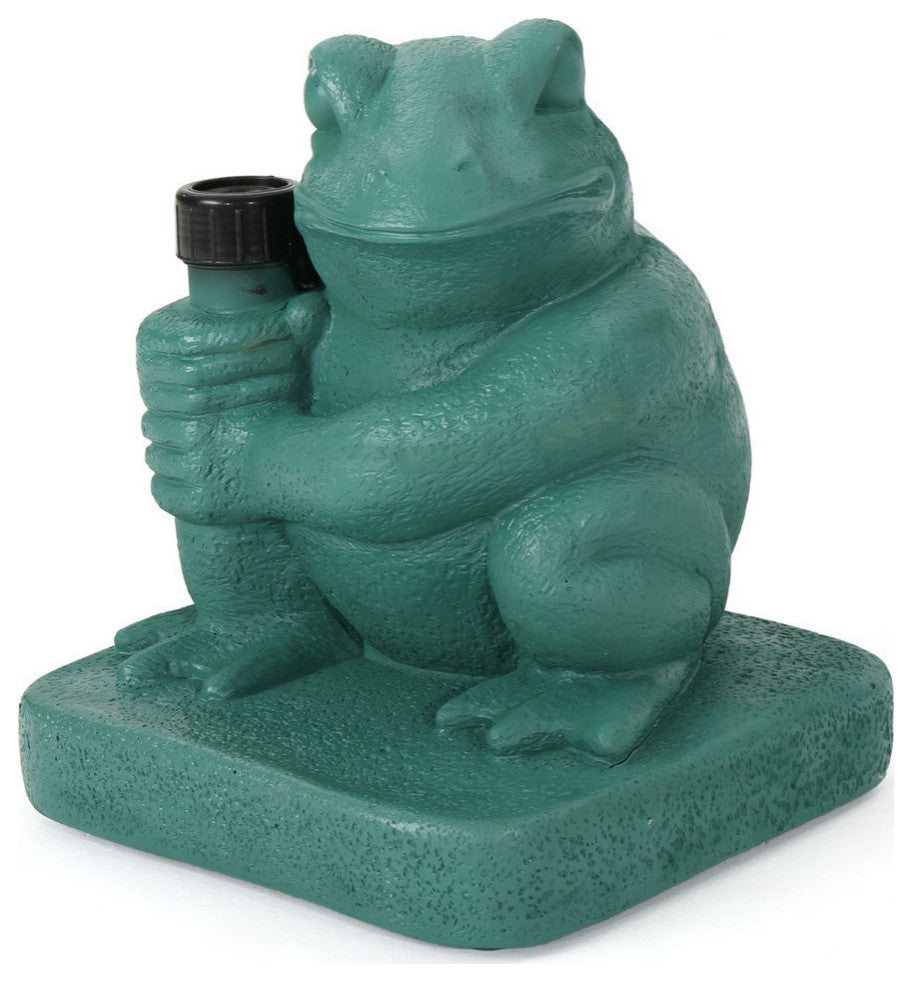GDF Studio Zues Outdoor 55lbs Green Frog Umbrella Base