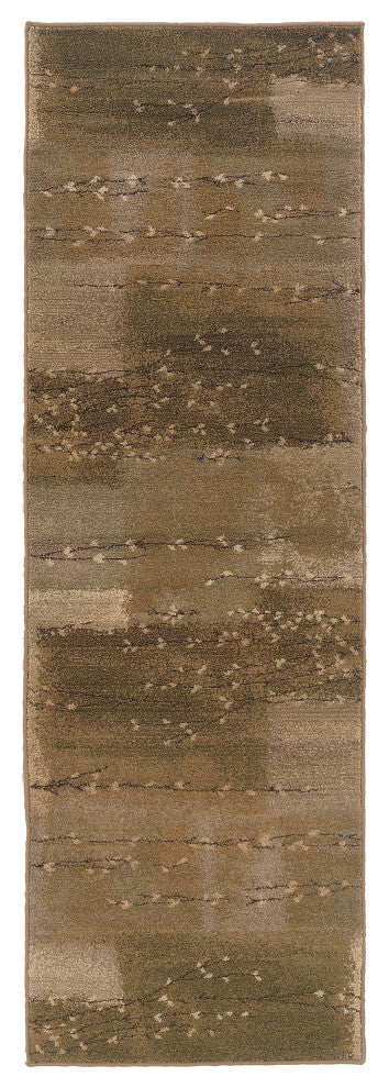 Oriental Weavers Genesis Collection Tan/Beige Abstract Indoor Area Rug 2'3"X7'6"