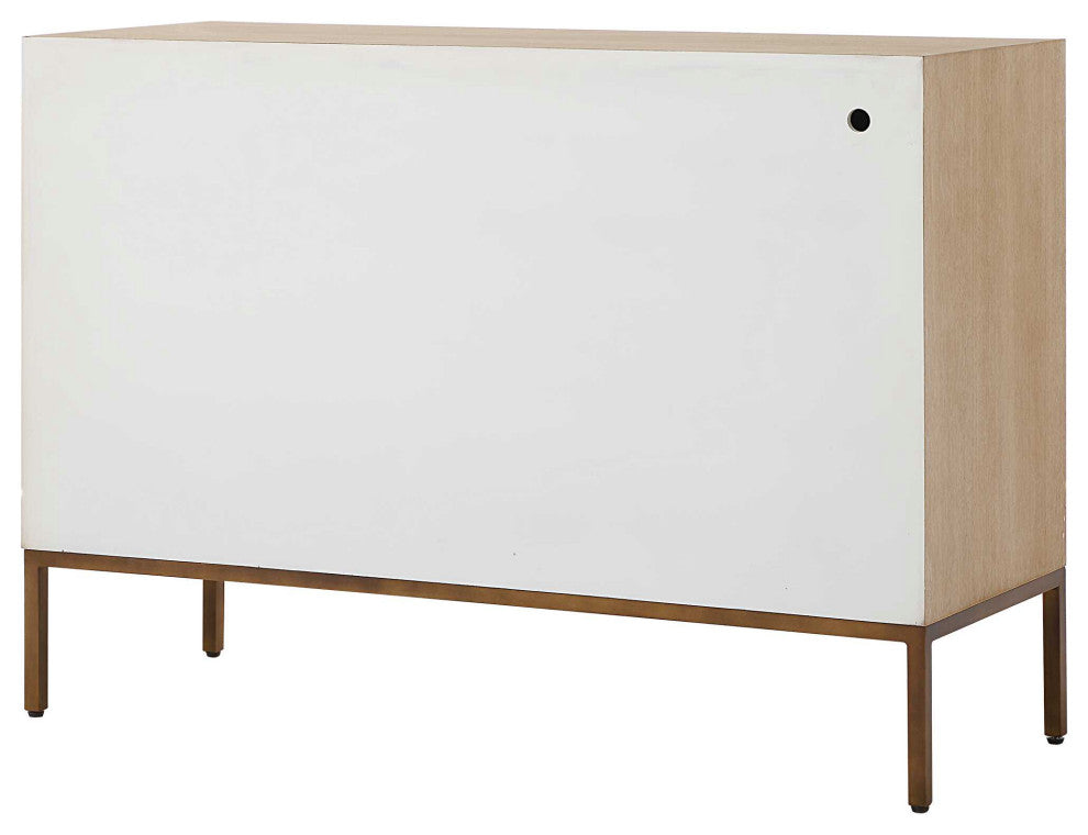 Uttermost Weimar 2 Door White Cabinet