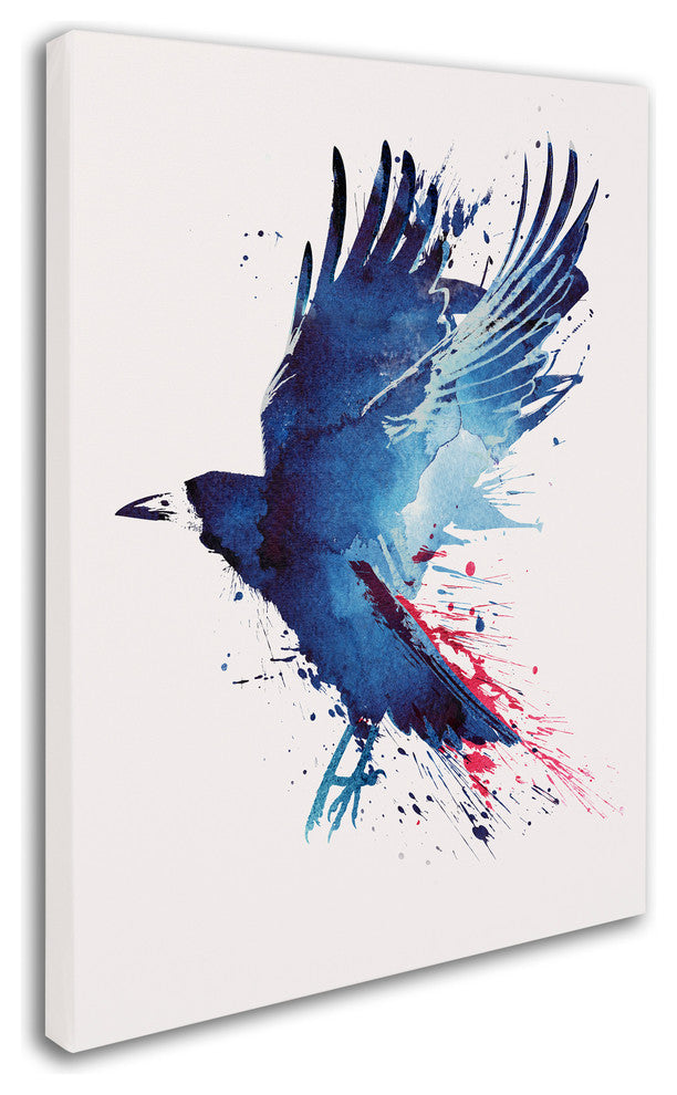Robert Farkas 'Bloody Crow' Canvas Art