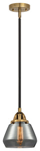 Fulton Mini Pendant, Black Antique Brass, Plated Smoke, Plated Smoke
