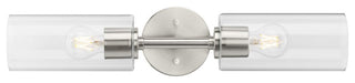 Cofield Collection 2-Light Brushed Nickel Transitional Wall Sconce Vanity Light
