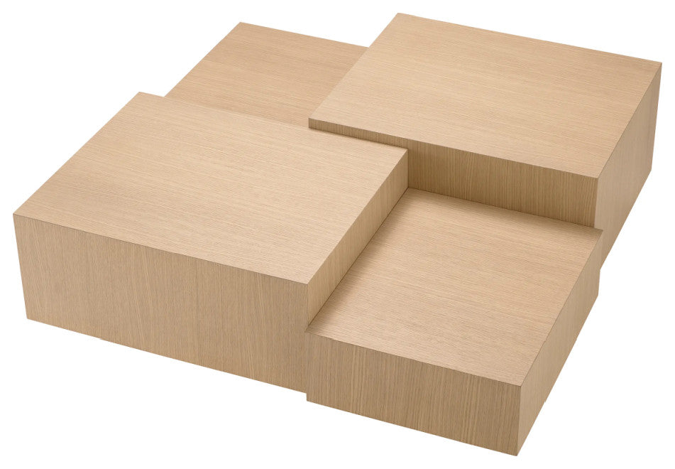 Oak Geometrical Coffee Table | Eichholtz Nerone