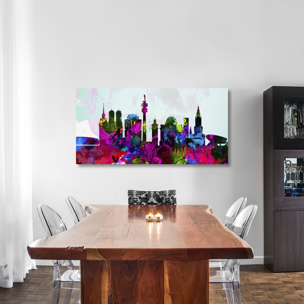 "Munich City Skyline" Fine Art Print