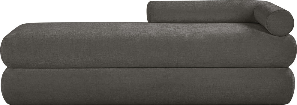 Kennedy Upholstered Bench, Gray, Chenille Fabric