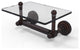 Dottingham Two Post Toilet Tissue Holder with Glass Shelf, Venetian Bronze