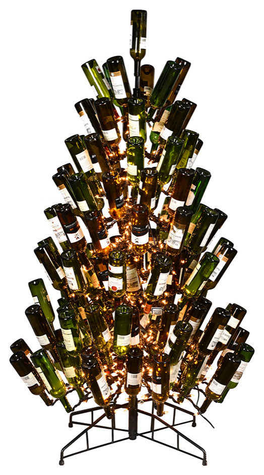 4' x 30" Black Wine Bottle DuraLit 200CL