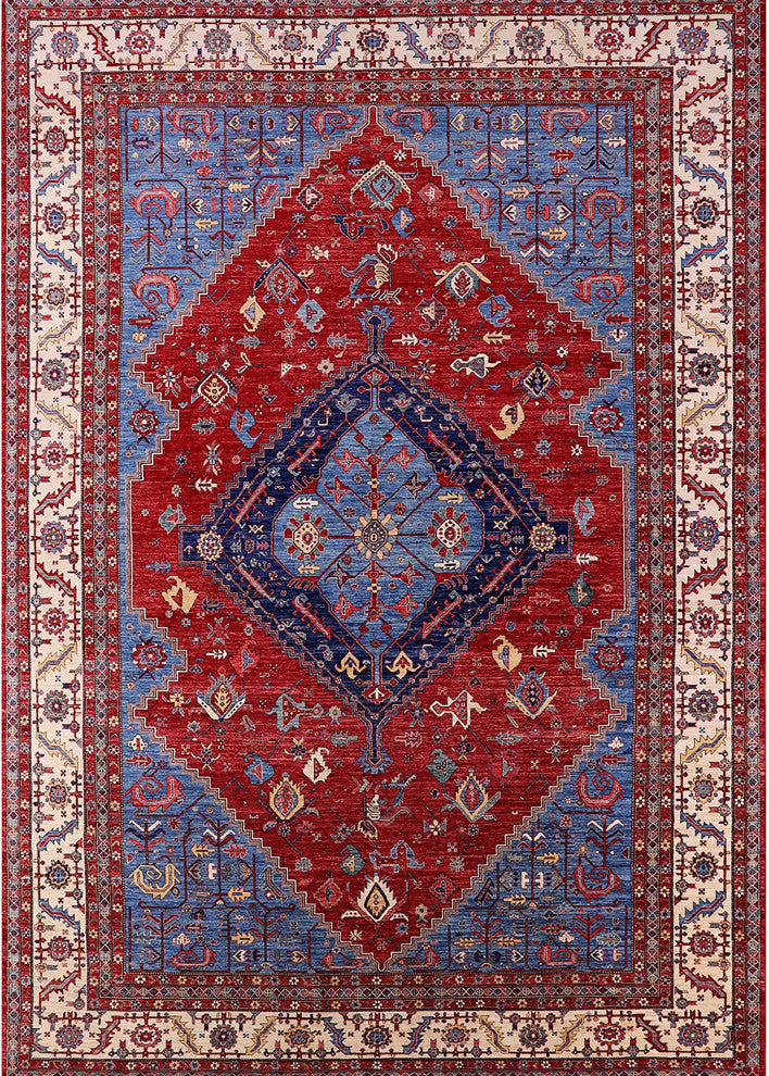 Ahgly Company Indoor Rectangle Mid-Century Modern Area Rugs, 2' x 4'