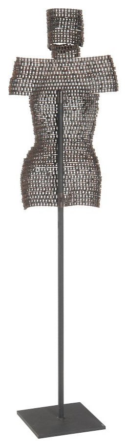 Chain Bust Sculpture on Stand