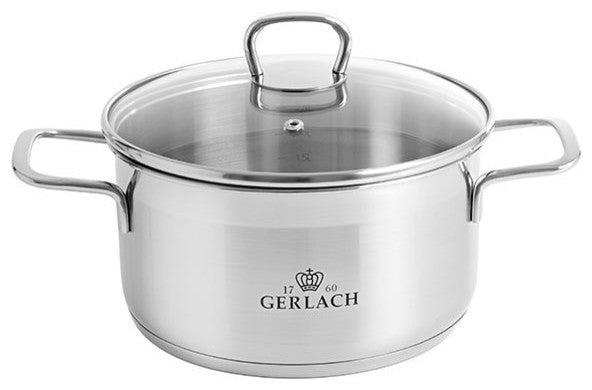 BRAVA Stainless Steel Pot Set With Lids 8 pcs