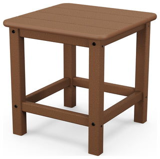 Polywood Seashell 18" Side Table, Teak