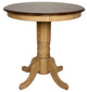 3 Piece 36" Round Pub Table Set withStools Counter Height Dining Seats 4