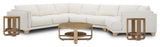 Escape Mirage Mist 4 Piece Modular Sectional, Cocktail Table and 2 end tables