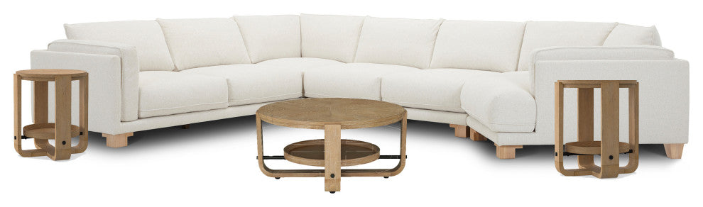 Escape Mirage Mist 4 Piece Modular Sectional, Cocktail Table and 2 end tables