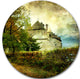 Chillion Castle, Landscape Disc Metal Wall Art, 11"