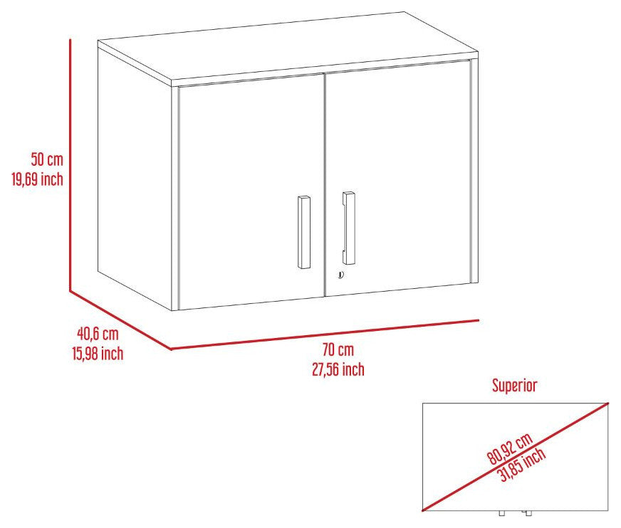 Danbury Storage Cabinet, Drawer Base Cabinet, Black, Wall Cabinet