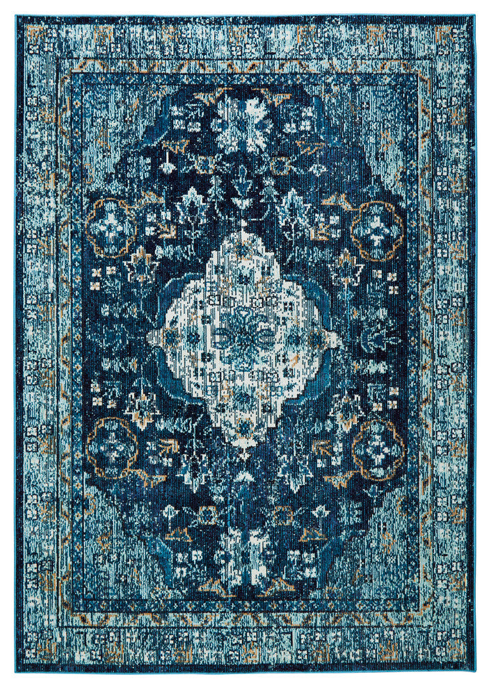 Patio Starlight Navy Blue 7''9"x10''2" Area Rug