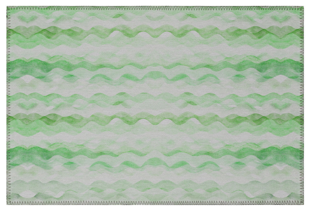 Indoor/Outdoor Seabreeze SZ16 Cactus Machine Washable 1'8" x 2'6" Rug