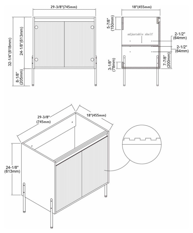 Flutie 30" Bathroom Vanity Set, White