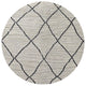 Ahgly Company Indoor Round Mid-Century Modern Area Rugs, 8' Round
