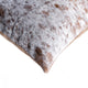 Natural Torino Cowhide Pillow 12"x20", Salt and Pepper Brown