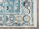 Abani Rugs Azure AZR170B Vintage Blue Ivory Diamond Area Rug