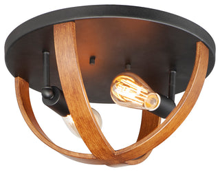 Maxim 27570 Compass 2 Light 16"W Flush Mount Bowl Ceiling Fixture - Antique